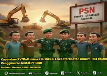 Kapendam XV/Pattimura Klarifikasi Isu Keterlibatan Oknum TNI dalam Penggusuran Brutal PT BBA