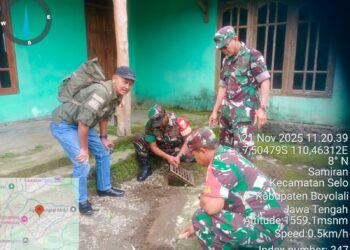 TNI dan Warga Selo Kompak Rawat Sumur Resapan, Wujud Nyata Kemanunggalan dan Kepedulian Lingkungan
