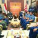 Komandan Puspenerbal Terima Courtesy Call Gubernur Akademi Angkatan Laut
