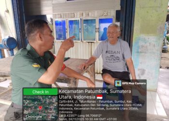 Babinsa Komsos dengan Tokoh Masyarakat,Jalin Silaturahmi dengan Baik