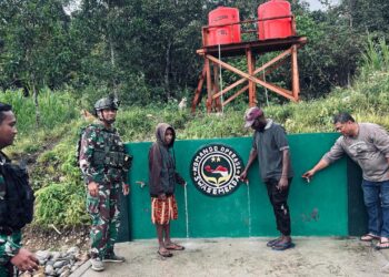 TNI Manunggal Air Hadir di Kampung Kutdol: Penampungan Air Bersih Diresmikan untuk Bantu Warga Saat Kemarau