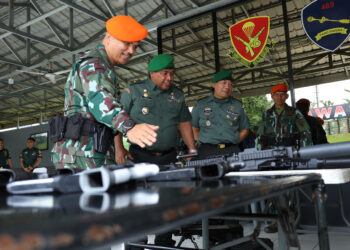 Kasdam I/BB Melakukan Kunjungan ke Yon Parako Korpasgat 469, Sat Brimob Poldasu, dan Yonmarhanlan I Belawan
