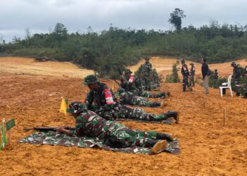 Kodim 1204/Sanggau Gelar Latbakjatri TW II Tahun 2025 di Lapangan Tembak Sabang Merah