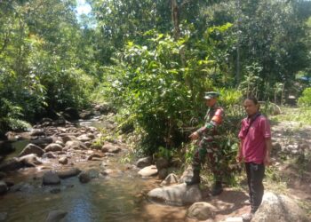 Patroli Pencegahan Bencana Alam, Kodim 1209/Bengkayang Gandeng Warga Binaan Cek Daerah Rawan Banjir