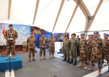 Pangkoarmada II Dampingi Kasal Hadiri Penyematan “United Nations Medal” bagi Satgas MTF TNI Konga XXVIII-P/UNIFIL