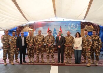 Komandan Kodiklatal Hadiri Penyematan “United Nations Medal” Satgas MTF TNI Konga XXVIII-P/UNIFIL Lebanon