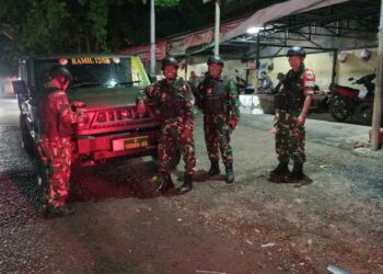 Koramil 12 Serangbaru Gelar Patroli Keamanan Bersama Komponen Pendukung di Kabupaten Bekasi