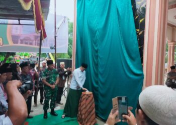 Danramil 11/KP ikuti peresmian Masjid Al-Ikhlas di Desa Asam Jawa.