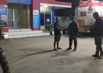 BABINSA KORAMIL 04/LABUHANBILIK LAKSANAKAN PATROLI BERSAMA ORMAS FKPPI DI SEPUTARAN KOTA AJAMU KECAMATAN PANAI HULU