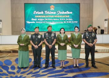 Dankodiklatad Pimpin Sertijab Danpuslatpur, Kolonel Inf Polsan Situmorang Resmi Gantikan Brigjen TNI Dany Rakca