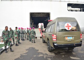 BAKTI MARINIR TNI AL UNTUK RAKYAT, MARINIR KEMBALI KIRIM PASUKAN DAN PERLENGKAPAN KESEHATAN