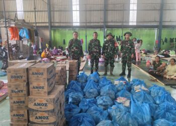 Kodam I/BB Distribusikan 14.225 Nasi Bungkus untuk Warga Terdampak Banjir di Medan