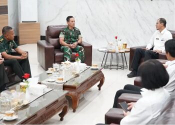 Penguatan Sinergi antar Lembaga, Pangdam II/Sriwijaya Terima Audiensi Kepala Kanwil DJP Sumsel Babel ​