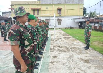 Prajurit Kodim 0110/Abdya Siaga Antisipasi Banjir Akibat Cuaca Ekstrem di Aceh