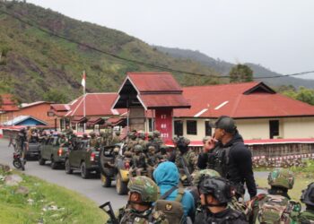TNI–Polri Gelar Patroli Gabungan Perketat Keamanan Puncak Jaya