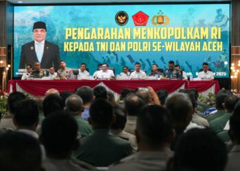 Menko Polkam Sampaikan Pesan Presiden Pada Prajurit TNI dan Polri di Aceh
