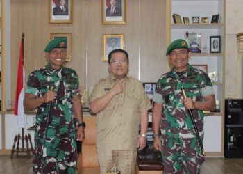 Perkuat Sinergitas, Danbrigif TP 36/HM dan Danyonif TP 901/SG Laksanakan Silaturahmi ke Kantor Walikota Pematang Siantar