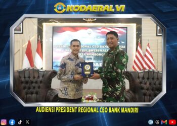 Kodaeral VI Terima Audiensi President Regional CEO Bank Mandiri Wilayah Sulsel Maluku