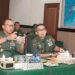 Pangdam XV/Pattimura Bersama Kasdam Ikuti Vicon Bersama Wapang TNI Bahas Pembangunan Percepatan KDMP