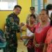 DANDIM 0208/ASAHAN LAKSANAKAN PENYALURAN CPP UNTUK BANTUAN PANGAN DI DESA RAWANG PASAR VI