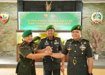 Tongkat Komando Resmi Berpindah, Danrem 162/WB Pimpin Sertijab Dandim 1608/Bima
