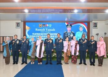 Panglima Korpasgat dan Ketua PIA AG Gabungan Korpasgat Hadiri Praspa Setukpa TNI AU Angkatan ke-33