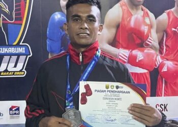 Atlet Tinju Denmatra 1 Pasgat Raih Medali di Kejuaraan Bupati  Sukabumi Cup VIII 2025