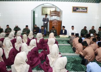 DANDIM 0208/ASAHAN GELAR DOA BERSAMA UNTUK KESELAMATAN PRAJURIT TNI AD DAN MASYARAKAT TERDAMPAK BENCANA