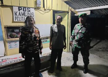 Babinsa Koramil 08/RP Melaksanakan Patroli Keamanan bersama FKPPI