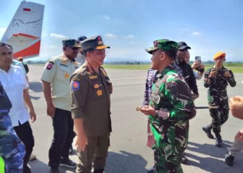 Dandim 0103/Aceh Utara Dampingi Mendagri Tinjau Lokasi Banjir di Kota Lhokseumawe dan Kabupaten Aceh Utara