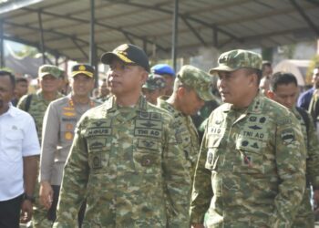 Danrem 023/KS Sambut Kunjungan Presiden RI dan Panglima TNI ke Korban Banjir Bandang dan Tanah Longsor