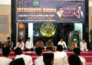 Doa yang Menyatukan: Korem 064/MY Gelar Istighosah Qubro Bersama Forkopim da, Ulama, dan Masyarakat untuk Keselamatan Bangsa
