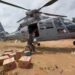 Gerak Cepat, Unsur Helikopter Wing Udara 1 Puspenerbal AS565 MBe Panther HS-1307 Turunkan Bantuan Kemanusiaan di Tapanuli Tengah