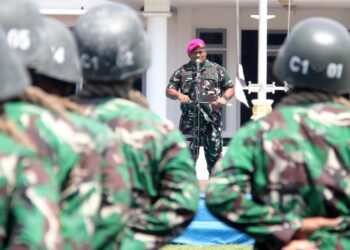 Resimen Kavaleri 2 Marinir Terima Kunjungan Pengenalan Satuan Siswa Bintara Dan Tamtama TNI AL