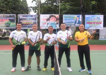Pembukaan Turnamen Tennis Lapangan Dandim Cup Ke-III Tahun 2025, dilapangan Pelti Sanggau