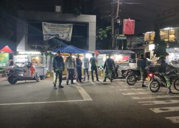 Personil Kodim 0506/Tgr  Ajak Komduk dan Warga Cegah Gangguan Kamtibmas