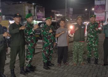 Tak Kenal Lelah ,TNI Dan Komduk di Tanggerang Himbau Kamtibmas Sampai Dini hari