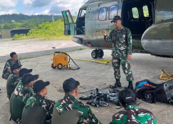 Prajurit Denmatra 3 Pasgat Mantapkan Keterampilan Tempur Dan Operasi Udara