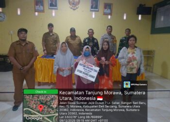 Babinsa Koramil 0201-16/TM Salurkan Bantuan Tunai Langsung kepada 64 Warga Desa Bangun Sari Baru
