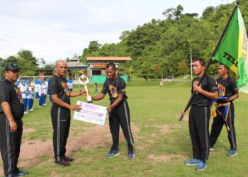 Jaga Kesehatan Dan Kebugaran Puslatpurmar 8 Teluk Ratai Gelar Olahraga Bersama