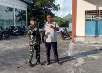 Patroli Bersama, Babinsa dan Komduk Wujudkan Keamanan di Pelabuhan Sri Bentayan