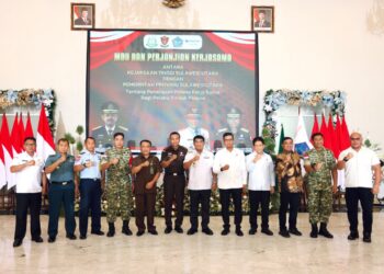 Hadiri Penandatanganan MOU Penerapan Pidana Kerja Sosial, Kasdam XIII/Merdeka: Inovasi Penting Tekan Angka Residivisme