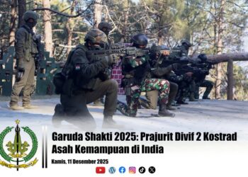 Garuda Shakti 2025: Prajurit Divif 2 Kostrad Asah Kemampuan di India