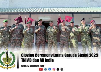 Closing Ceremony Latma Garuda Shakti 2025 TNI AD dan AD India