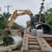 Satgas Gulbencal Kodam I/BB Bangun Jembatan Aramco di Desa Perkebunan Tanjung Beringin, Langkat