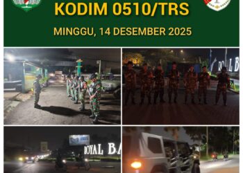 Patroli Kodim 0510/Tiga Raksa Wujudkan Keamanan dan Kenyamanan, Warga Ucapkan Terimakasih kepada TNI