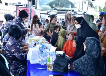 JELANG HUT KE-63, KORPS WANITA TNI AL GELAR BAKTI SOSIAL KESEHATAN, TUNJUKKAN SOLIDARITAS DENGAN MASYARAKAT DI KOJA JAKARTA UTAR