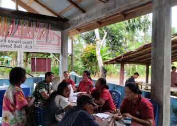 BABINSA KORAMIL 0201-14/PB DAMPINGI PELAKSANAAN POSYANDU LANSIA DI WILAYAH BINAAN