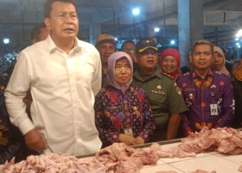Jelang Nataru ,Kodim 0310/Trs Bersama Bupati dan Kapolresta Sidak Pasar Antisipasi Lonjakan Harga Pangan