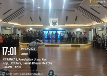 Dandim 0502/JU Hadiri Apel Gelar Pasukan Kesiapan “Ops Lilin Jaya 2025″di Polres Metro Jakarta Utara